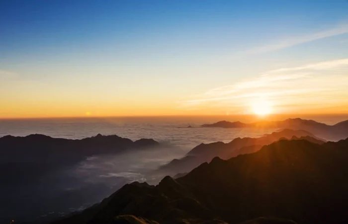 Trekking mountain fansipan