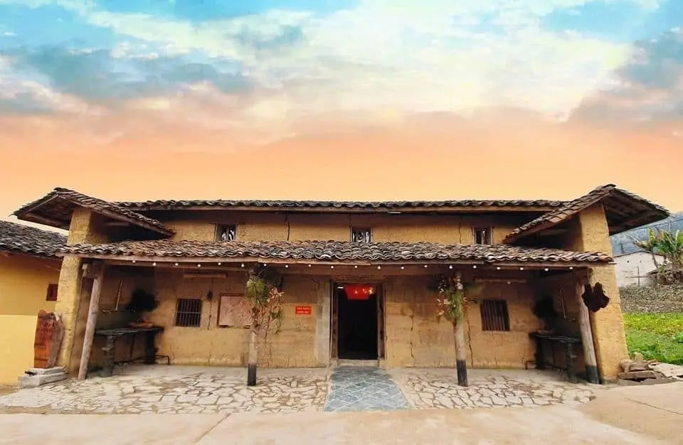 traditional house of Lolo people in Ha Giang