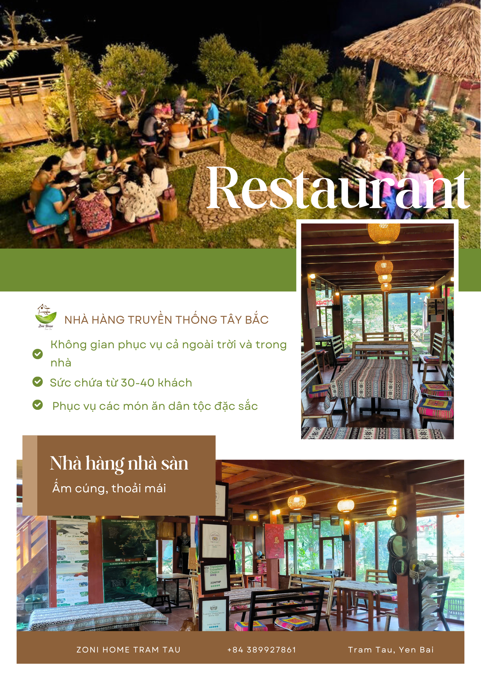 Restaurant- Zoni Home Tram Tau