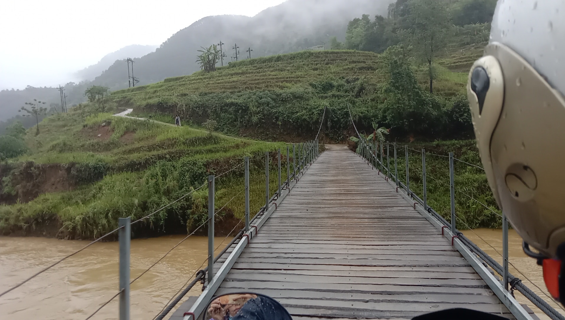 The bridge in the road in Hoang Su Phi