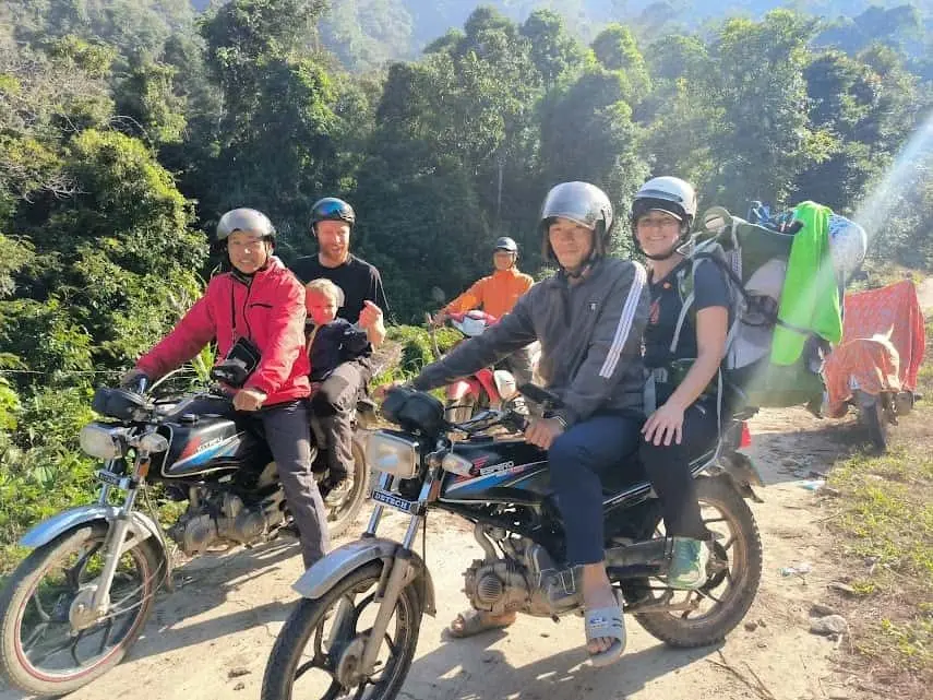 Motorbike Tram Tau tour to Hang De CHo waterfall Motorbike Tram Tau tour to Hang De CHo waterfall